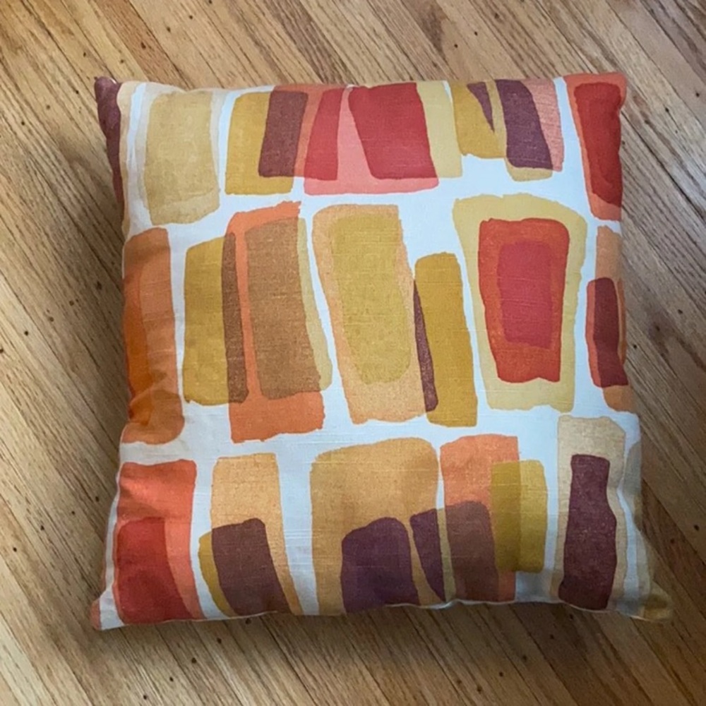 MCM throw pillow